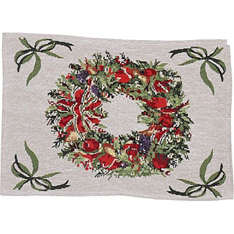 Bedruckte Weihnachtstischdecke für Küchen- und Esszimmertisch, festliche Dekoration (1/5)