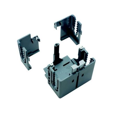 OBO Bettermann Scatola da incasso per apparecchi SIGNA BASE 1-posto 66x68x71 Poliammide grigio blu RAL 7031, 6133577
