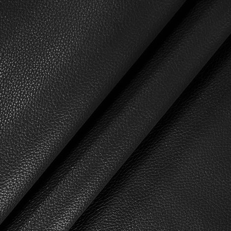 Tissu Simili cuir Silhouette écologique Souple Revêtement d'ameublement Simili cuir Coussins Canapés Fauteuils Noir - 140x450 cm