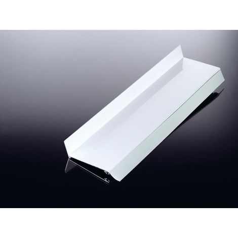 Alu-Wandanschlußprofil 120mm 6100mm, pressblank, m.Dichtung