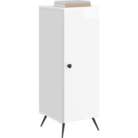 Maison Exclusive - Credenza Bianco Lucido 33 x 34,5 x 90 cm Legno ingegnerizzato