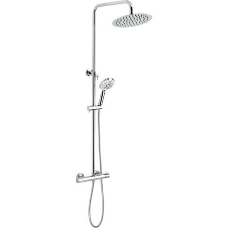 Novaservis Titania Pure - Brausegarnitur mit Thermostat, Durchmesser 25 cm, Chrom SET032/TER,0
