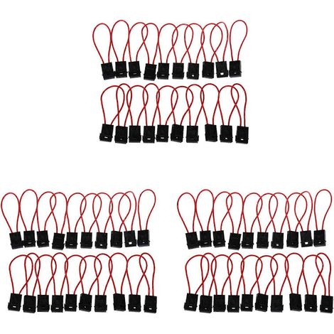 Porte-fusible en ligne 30 A, noir et rouge, pour voiture, bateau, camion, 60 pièces (1/5)