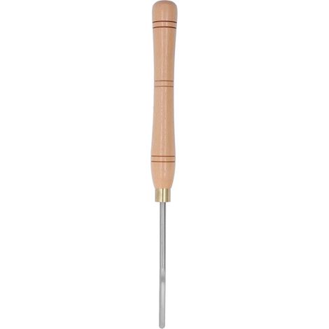 Gouge à bois cintrée HHS avec manche en hêtre pour tournage sur tour à bois (1/5)