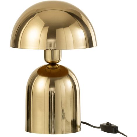 Lampe à Poser en Métal "Pearly" 30cm Or (1/3)