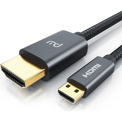Primewire 8K HDMI 2.1 auf Micro HDMI Adapterkabel, 7680 x 4320 @ 120 Hz mit DSC - 1m (1/5)