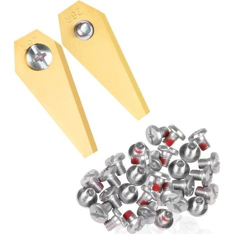 Lames de rechange en titane à 18 lames avec fonction Connect pour les modèles Bosch Indego 800, 1000, 1200, 350, 400 et 450. (1/4)