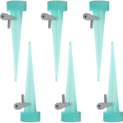 Arrosoir Automatique - Système à Goutte à Goutte avec Robinet Réglable pour Arrosage Lent - Pour Plantes en Pot - 6 Pièces (1/5)