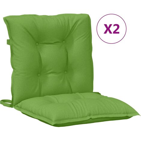 Maison Exclusive - Niedriglehner-Auflagen 2 Stk. Melange Grün 100 (1/5)