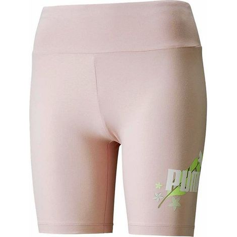 Leggings da donna Puma Floral Vibes S.S. Pantaloncini da ciclismo alla moda a vita alta (1/5)