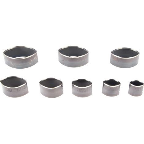 Eosnow Moule de poinçonnage en cuir creux en acier à haute teneur en carbone, matrice de découpe pour bricolage artisanat sac ceinture portefeuille fabrication 8 pièces (1/5)