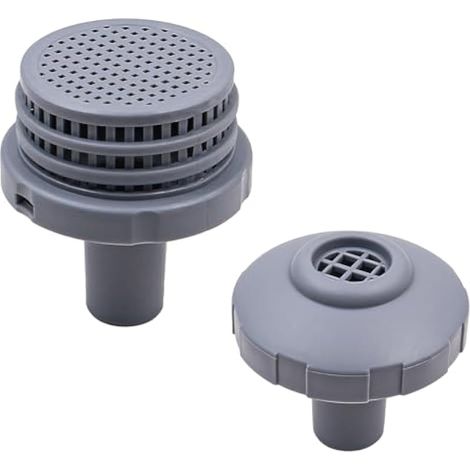 Kits de connecteurs de Jet d'eau de Piscine avec Grille de crépine de Sortie, buse d'entrée et Bouchon de Trou avec raccords de 1,25 Pouces (1/5)
