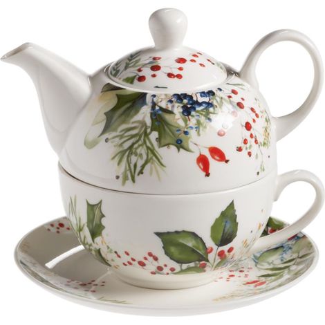 Galbiati tea for one Winter Garden Natale porcellana