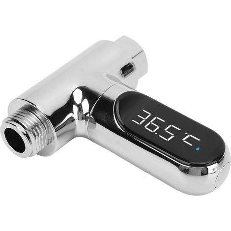 Thermomètre de douche numérique LED en aluminium pour salle de bain et cuisine (1/5)