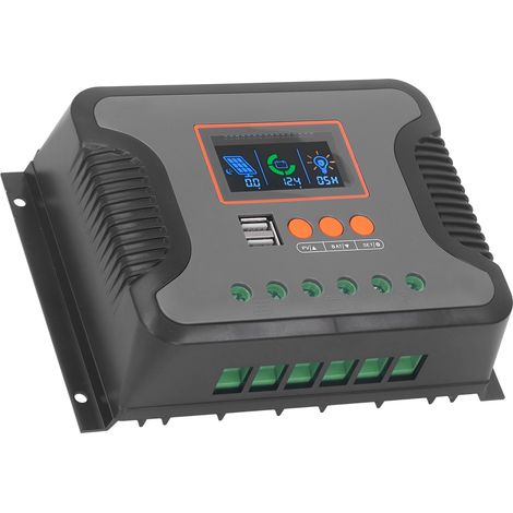 Régulateur solaire PWM PowMr 60A 12V 24V 36V 48V 2 ports USB écran LCD réglable batteries AGM Gel Flooded Lithium (1/5)