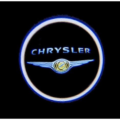 Lot de 2 ampoules LED avec logo pour Chrysler 300, 300C, 200, 200C Sebring et Lancia Thema : éclairage d'avertissement de porte avec projecteur laser et éclairage d'accueil intérieur. (1/5)