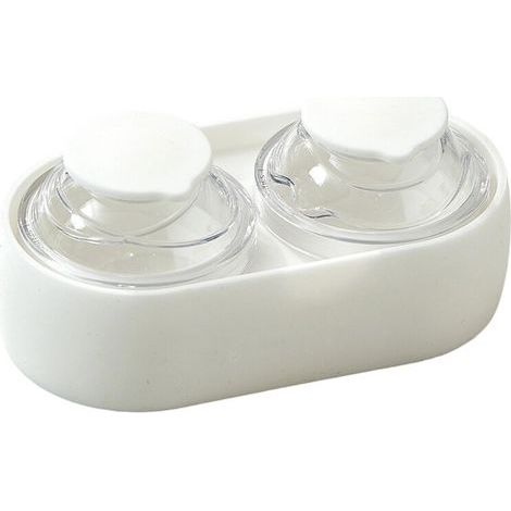 Le plateau à glaçons rond en Silicone de qualité-Blanc (1/2)