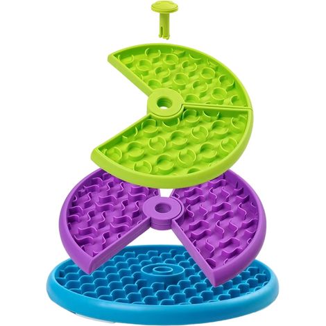 Mangeoire Puzzle Interactive pour Chiens, Distributeur de friandises antidérapant, Plateau de Nourriture, idéal pour Le Dressage des Animaux de Compagnie, Les Jeux d'intérieur, 26 x 26 x 7,5 (1/5)