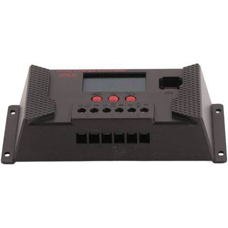 Contrôleur solaire PWM 12V/24V à adaptation automatique, écran LCD, port USB, régulateur solaire 40A (1/5)