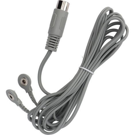 Câble d'électrothérapie 5 broches avec connexion rapide, fil pour électrodes de massage 2,5 m, compatible appareils portables