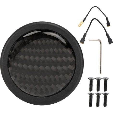 Bouton de clignotant en fibre de carbone pour volant MOMO (6 boulons), pièces détachées pour voiture modifiée-AquaForge (1/5)