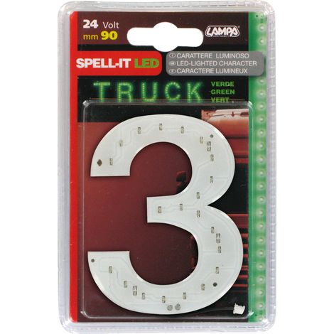 Spell-It Led, 90 mm, 24V - Verde - 3