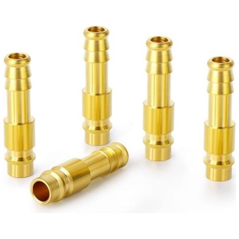 Pair 5 pièces 13mm buse en laiton bouchon d'air comprimé, adapté pour le couplage d'air comprimé (DN13) (1/5)
