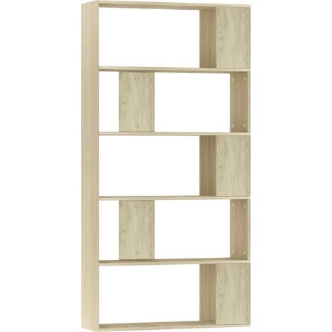 Maison Exclusive - Libreria/Divisorio Rovere Sonoma 80x24x159 cm Legno Ingegnerizzato