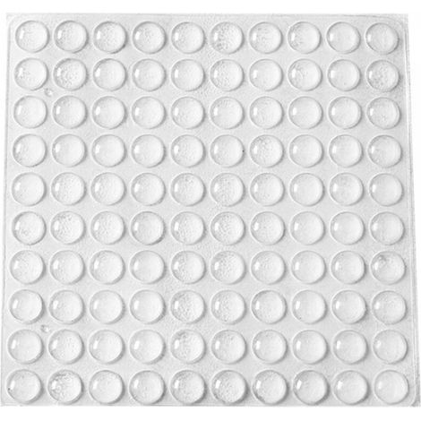 Butées de Protection en Caoutchouc, 200 PCS Arrêts de Portes Mural, Tampons de Porte, Nouveau Matériau Réutilisable, Transparente Pieds Adhésifs Anti-Choc Pour Protéger Les Murs et Meuble.(10×3mm) (1/5)