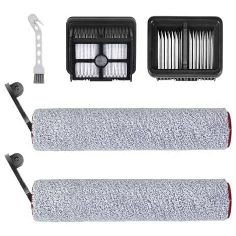 H12 Pro Kit Accessoires pour Dreame H12 Pro, H12 Dual Aspirateur Eau et Poussière - 2 Brosse Rotative + 2 Filtres + 1 Brosse de Nettoyage