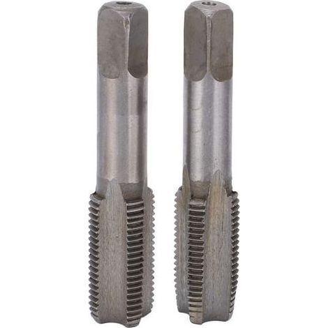 2Pcs Taraud à Flûte Droite Taraud à Flûte à Main Métrique en Acier Haute Vitesse Outil de Taraudage à Vis Standard M14x1.5 (1/5)