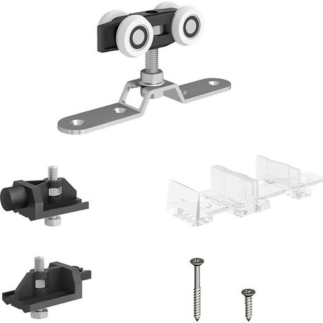 Slid'Up By Mantion – Kit pour porte coulissante supplémentaire SLID'UP 170 – Pour porte jusqu'à 120 kg – Compatible rail SU5452 – Pose plafond ou applique