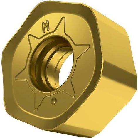 Fräswendeschneidplatte ISO HNGX 0604ANSN-M:M8340 D.3,7mm PVD beschichtet Gold (1/2)