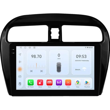 Autoradio, touchscreen, integrazione smart, compatibile con Mitsubishi Mirage Space Star 2012-2023, Snapdragon 6115, GPS, RDS, DSP, QS1 8-core, 2G, 32G (1/2)