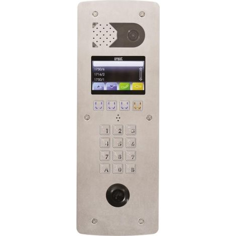 Platine vidéo à défilement 2VOICE graphique perçage T25 - Inox Bord de mer URMET D83/IG/MARINE