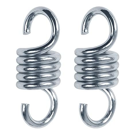 2 pièces Crochets de Suspension 317,5 Kilogram Poids Ressort de Hamac Supporté Chaise à Ressort pour Chaises de Porche Balançoires à Suspendre (1/4)
