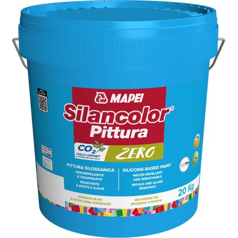 Mapei silancolor pittura zero esterni e interni idrorepellente traspirante 20kg