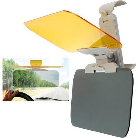 2-in-1-Auto-Sonnenschutz – 32 x 12 cm – Blendschutz – Tag-/Nachtsicht (1/5)