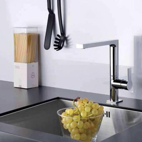 Robinet mitigeur cuisine poignée latérale OMEGA Chromé - Cristina Ondyna KK51251 (1/2)