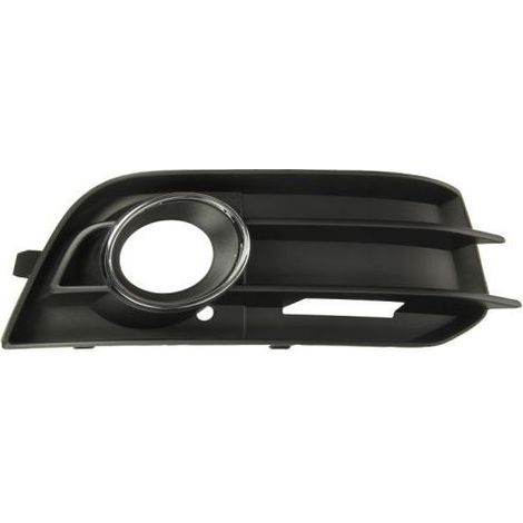 Grille de pare-choc avant droite noire avec trou anti-brouillard chromé Audi A1 phase 1 2010-2014