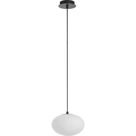 Lámpara de techo PRESS 1xE27 Ø22cm Negro Mate (1/2)