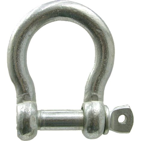 Fibbia a omega in acciaio zincato, diametro 10 mm, 460610 x 10 pezzi
