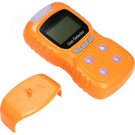 Detector de gas 4 en 1 Monitor de CO Detector de gas tóxico digital portátil Detector de monóxido de carbono Probador de gas de sulfuro de hidrógeno con pantalla LCD Alarma sonora por vibración + l (1/5)