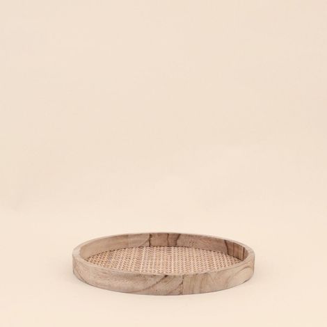 Plateau rond en cannage 24cm