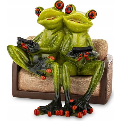 Froschfigur, Geschenk für Gamer auf der Couch, Spielzimmer (1/5)