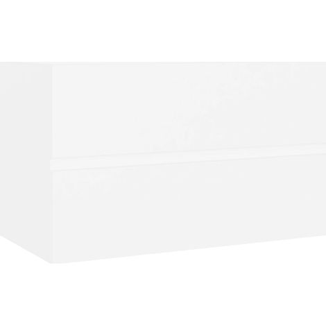 Mueble moderno para lavabo de baño 80 x 38,5 x 45 cm madera de ingeniería blanca 020047817 (1/5)