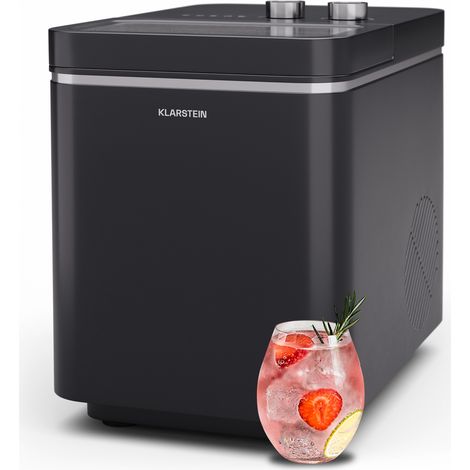 Klarstein IceCraft macchina per il ghiaccio 2 modalità 1,3 litri acqua fredda pulizia automatica 12kg/24h