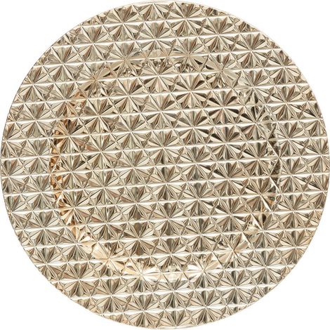 Sous-assiette en motif géométrique, dorée, Ø 33 cm (1/2)