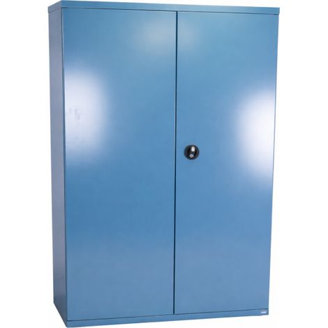 [JAMAIS UTILISE] Armoire Haute d'Atelier HECO 2 Portes H1980xL1200xP600mm Sans Étagères Bleu - 162 2 (1/5)