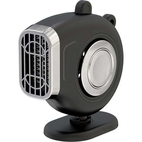 Mini chauffage d'appoint portable. mini chauffage électrique pour bureau. voiture. intérieur. bureau. petit ventilateur chauffant sans fil silencieux-12 V. noir.Convient aux voitures (1/2)